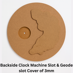 Agate Cavity MDF Clock Base - Ideal for Resin DIY Projects
