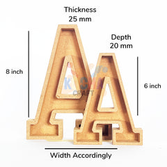 Engraved MDF Letters For Art&Craft