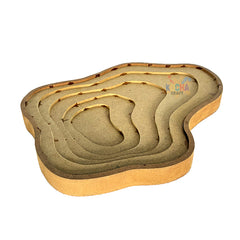 AGATE Multilayer Wall Art - Irregular Set of 4 Pieces