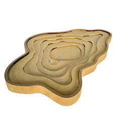 AGATE Multilayer Wall Art - Irregular Set of 4 Pieces