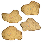 AGATE Multilayer Wall Art - Irregular Set of 4 Pieces