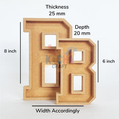 Engraved MDF Letters For Art&Craft