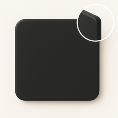 Rounded Square Pre-Primered Black MDF Plain Art Base - Ideal For Resin Art and Name Plates