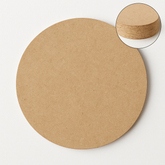Round MDF Plain Art Base - Ideal For Resin Art and Name Plates DIY Project