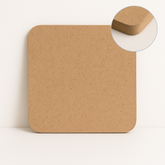 Rounded Corner Square MDF Plain Art Base - Ideal For Resin Art and Name Plates DIY Projects