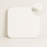 Rounded Square Pre-Primered White MDF Plain Art Base - Ideal For Resin Art and Name Plates
