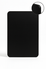 Rectangle With rounded corners - Pre Primered Black MDF Plain Art Base - Ideal For Resin Art and Name Plates DIY Projects