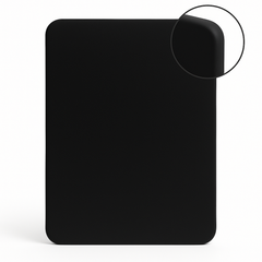 Rectangle With rounded corners - Pre Primered Black MDF Plain Art Base - Ideal For Resin Art and Name Plates DIY Projects