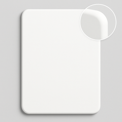 Rectangle With rounded corners - Pre Primered White MDF Plain Art Base - Ideal For Resin Art and Name Plates DIY Projects