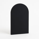 Arch MDF Plain Art Base - Black Acrylic Primered (Gesso) - Ideal For Resin Art and Name Plates DIY Projects