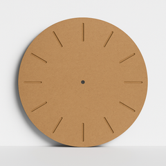 MDF Round Fancy Clock Base - With Grooved Dial - Ideal for Resin DIY Projects