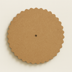 Wavy Round MDF Plain Art Base For Resin Clock - Ideal For Resin Art and DIY Project