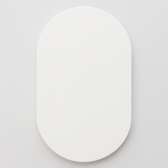 Oval Rectangular HDF Plain Art Base Preprimered White - Ideal For Resin Art and Name Plates DIY Projects