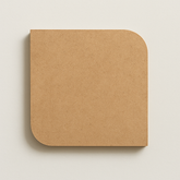 Two Corner Rounded Square Art Base for Resin Art - Ideal For Resin Art And Name Plates DIY Project