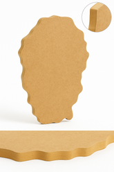 Irregular Geode MDF Plain Art Base - Ideal For Resin Art and DIY Projects