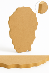 Irregular Geode MDF Plain Art Base - Ideal For Resin Art and DIY Projects