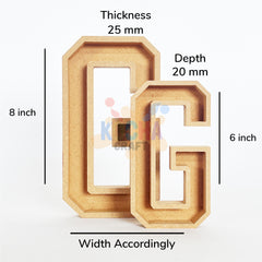 Engraved MDF Letters For Art&Craft