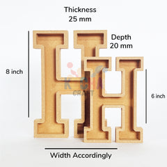 Engraved MDF Letters For Art&Craft