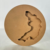 Agate Round MDF Clock Base with Machine Slot