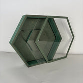 Cavity Clock (Hexagon Shape) HDF Base with Acrylic Lead for Resin Art