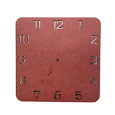 Rounded Square Clock Base with Number Cutout