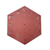 Hexagon Clock With Numbers Cutout
