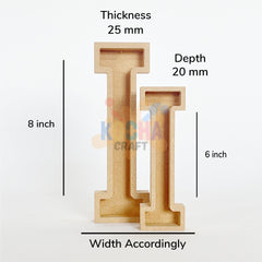 Engraved MDF Letters For Art&Craft