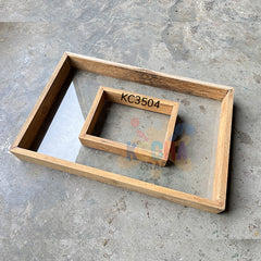 2 in 1 "Rectangle Shape Flower Preservation " Varmala Box (KC3504) – Elegant Wooden Memory Keepsake