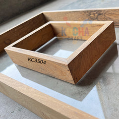 2 in 1 "Rectangle Shape Flower Preservation " Varmala Box (KC3504) – Elegant Wooden Memory Keepsake