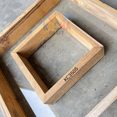 2 in 1 "Square Shape" Flower PreservationVarmala Box (KC3505) – Elegant Wooden Memory Keepsake