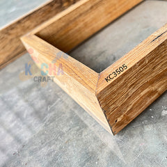 2 in 1 "Square Shape" Flower PreservationVarmala Box (KC3505) – Elegant Wooden Memory Keepsake