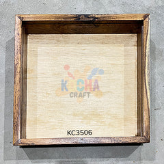 Flower Preservation Varmala Box Acrylic & wooden Cap (KC3506) – Elegant Wooden Memory Keepsake