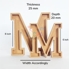 Engraved MDF Letters For Art&Craft