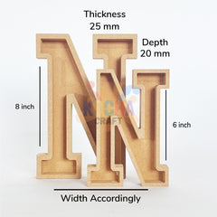 Engraved MDF Letters For Art&Craft