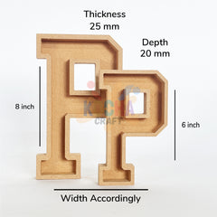 Engraved MDF Letters For Art&Craft