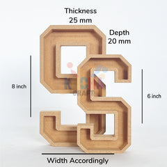 Engraved MDF Letters For Art&Craft