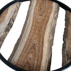 Natural Wooden Art Base with MDF Ring - Set Of 3 Pieces