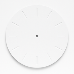 MDF Pre-Primered White Round Fancy Clock Base - With Grooved Dial - Ideal for Resin DIY Projects