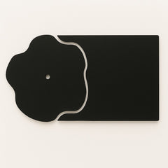 Fancy 2 Part MDF Art Base For Resin Clock Black Pre Primered - Ideal For Resin Art and DIY Project