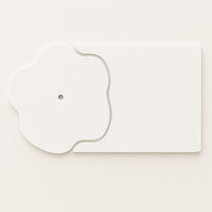 Fancy 2 Part MDF Art Base For Resin Clock White Pre Primered - Ideal For Resin Art and DIY Project