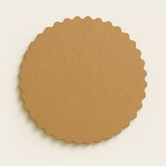 Wavy Round MDF Plain Art Base - Ideal For Resin Art and Name Plates DIY Project