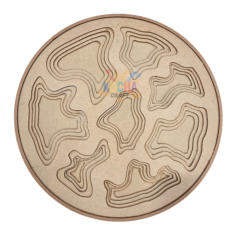 AGATE Multilayer Round Wall Art - KCAM4