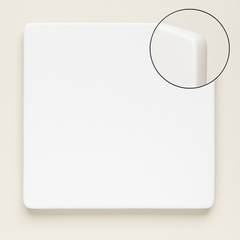 Square PrePrimered White MDF Plain Art Base - Ideal For Resin Art and Name Plates DIY Projects