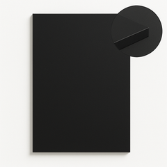 Rectangle Pre Primered Black MDF Plain Art Base - Ideal For Resin Art and Name Plates DIY Projects