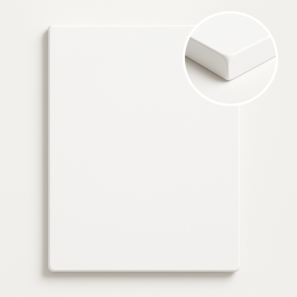 Rectangle Pre Primered White MDF Plain Art Base - Ideal For Resin Art and Name Plates DIY Projects