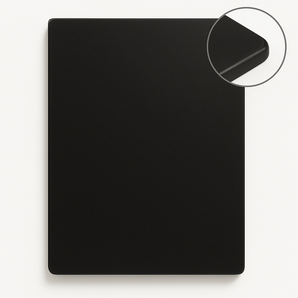 Rectangle Pre Primered Black MDF Plain Art Base - Ideal For Resin Art and Name Plates DIY Projects