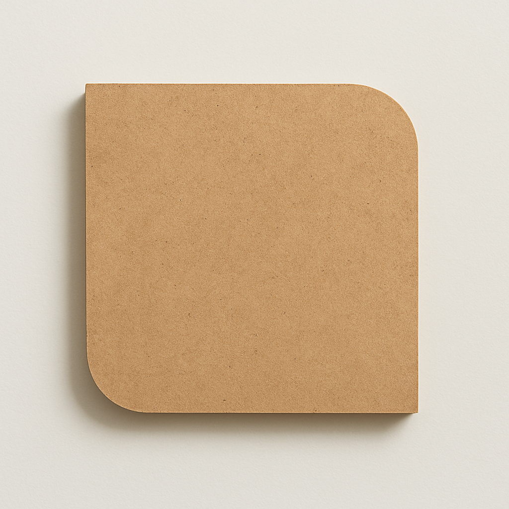 Two Corner Rounded Square Art Base for Resin Art - Ideal For Resin Art And Name Plates DIY Project