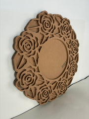 Flower Design Wall Clock & Art for Resin art