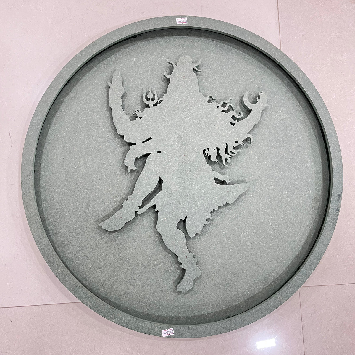 Lord Shiva Cutout With Light Slot Border Frame