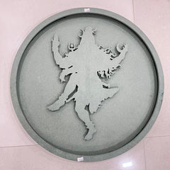 Lord Shiva Cutout With Light Slot Border Frame